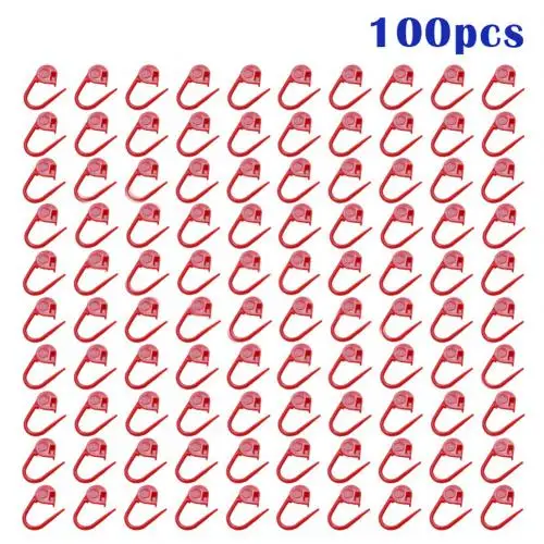 Red 100 шт. вязание крючком фиксирующий стежок иглы клип маркер Ремесло DIY Швейные Инструменты - Цвет: Red