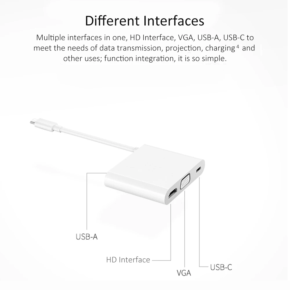Док станция для HUAWEI MateDock 2 USB C концентратор VGA разъем порт зарядки и передачи
