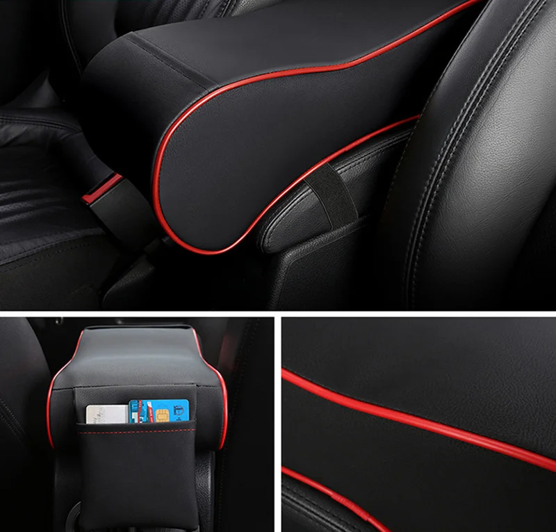 Car Armrests Cover Pad Console Arm Rest Pad For Volkswagen Golf 5 6 7