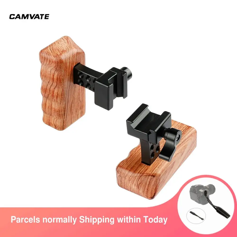 CAMVATE деревянная рукоятка (слева и справа) с быстроразъемным зажимом НАТО для