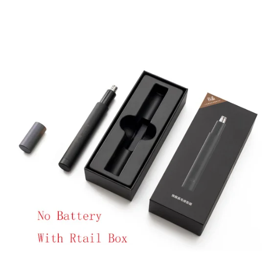 with box Xiaomi Mijia Электрический мини-триммер для волос в носу N1 портативная Бритва для ушей в носу машинка для стрижки волос Водонепроницаемая huanxing триммер для волос в носу HN1 - Цвет: with box