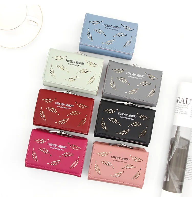 new Korean version of the short women's 3000 small wallet student wallet coin bag women's zero wallet card bag