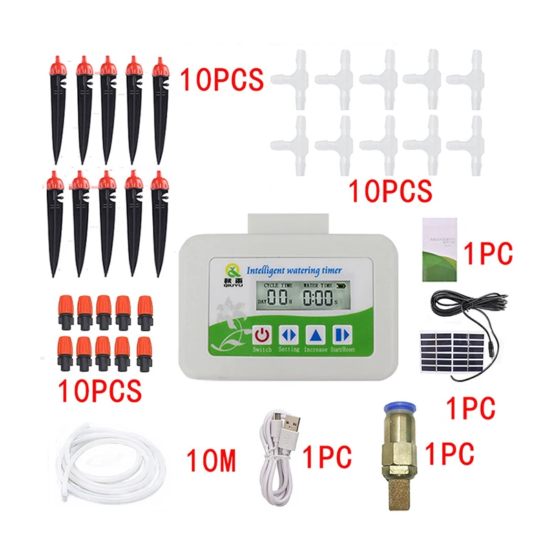 QIU YU бренд умный Солнечный таймер для полива устройство для полива садовый оросительный регулятор костюм для полива автоматический электронный дисплей