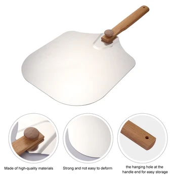 

Metal Pizza Shovel Practical Durable Home Cake Bread Pizza Transfer Shovel