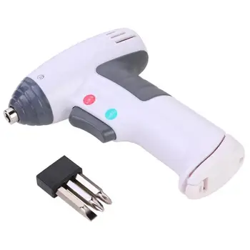 

Household Handheld Electric Screwdriver+3pcs PH1/PH2 Slotted Phillip Heads