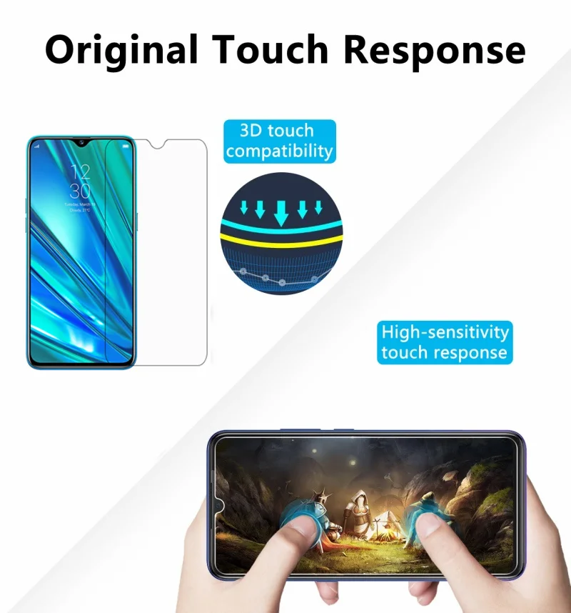 2 шт закаленное стекло для OPPO Realme 5 Pro ультратонкий протектор экрана для OPPO Realme 5 профессиональная защитная пленка OPPO Realme Q стекло