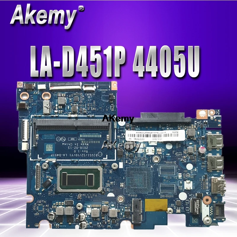 

LA-D451P Laptop motherboard for Lenovo YOGA 510-14ISK Flex4-1470 original mainboard 4405U-CPU