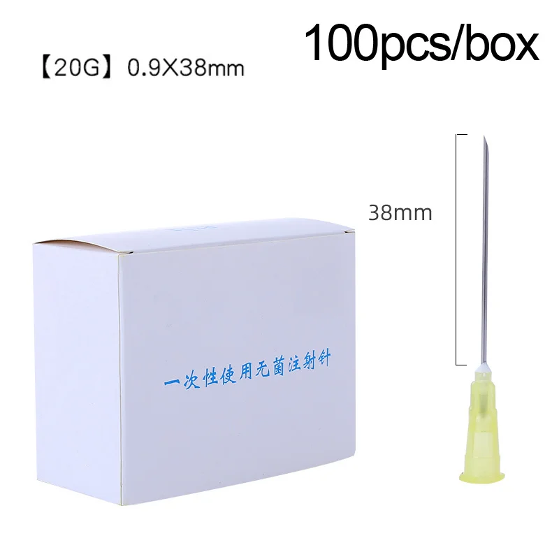 100pcs Painless small needle painless beauty ultrafine 32G 30G 26G 23G 18G 16G syringes Korean Needles Eyelid Tools