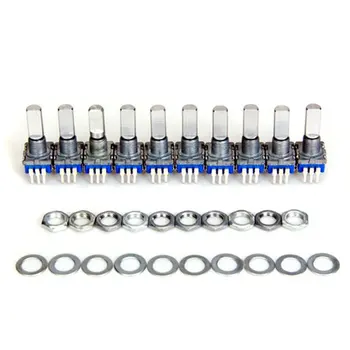

10pcs 12mm switch rotary encoder with key switch