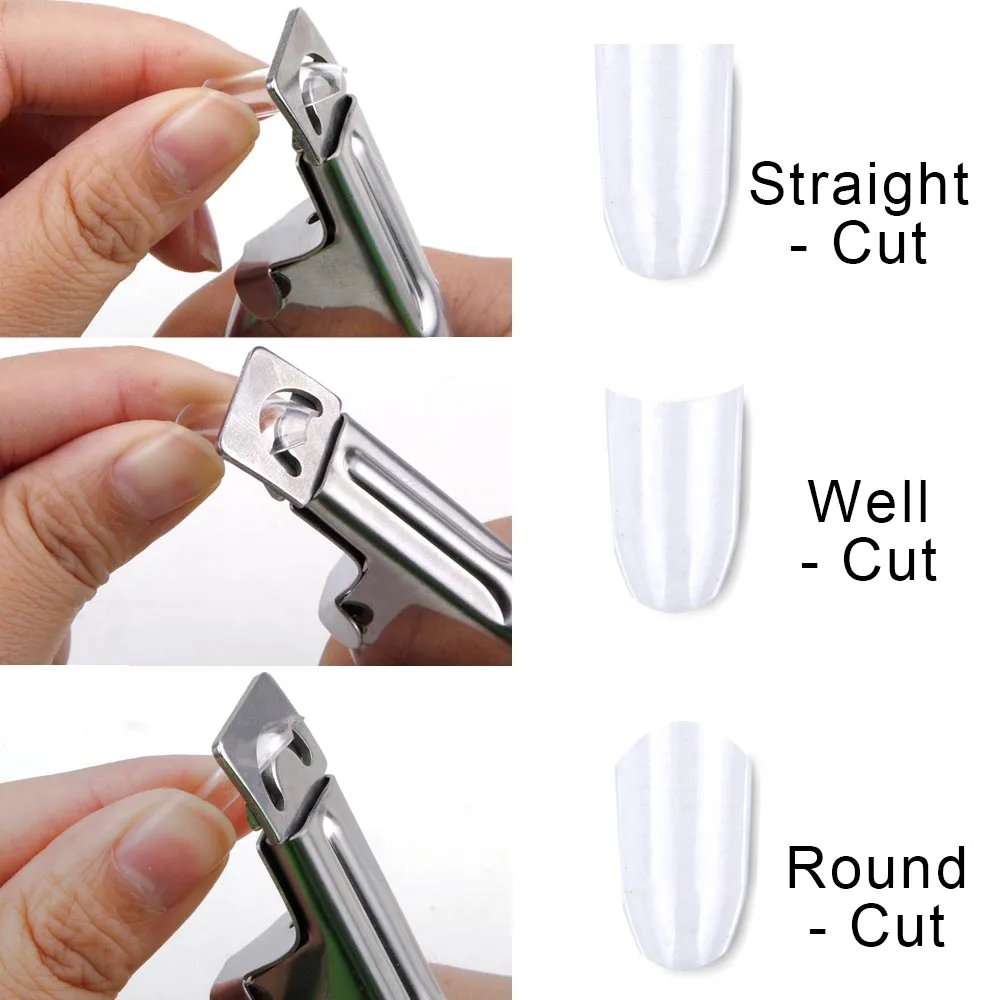 Nail Tip Cutter Art Edge Cutter Gel UV Acrylic Fake Nail Clipper Trimmer Tip Pedicure Artificial Manicure Tools Scissor nail clipper set nail scissors set nail clippers manicure nail clipper set nail clippers kit