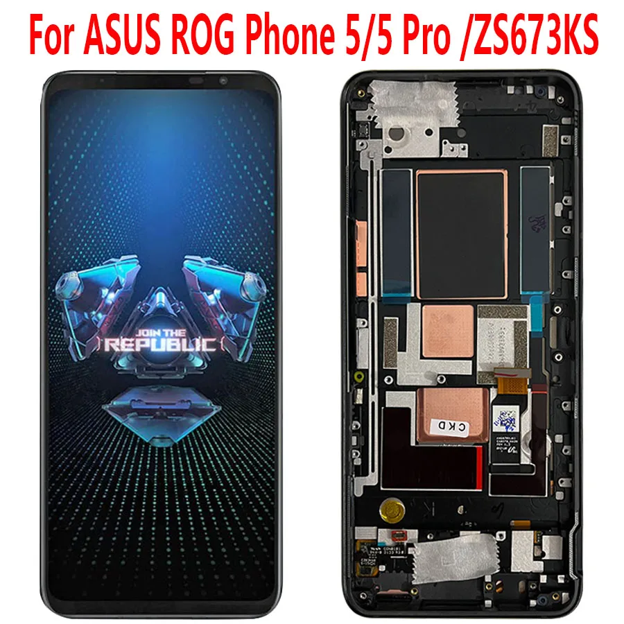 6 78 &quotОригинальный ЖК-дисплей для Asus ROG Phone 5 ZS673KS дисплей I005DA | Мобильные телефоны и