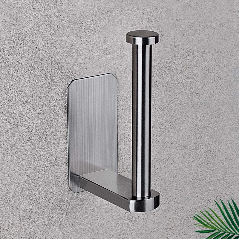 

Self Adhesive Toilet Paper Holder SUS 304 Stainless Steel No Drilling Bathroom Kitchen Tissue Paper Roll Towel Holder Rustproof,