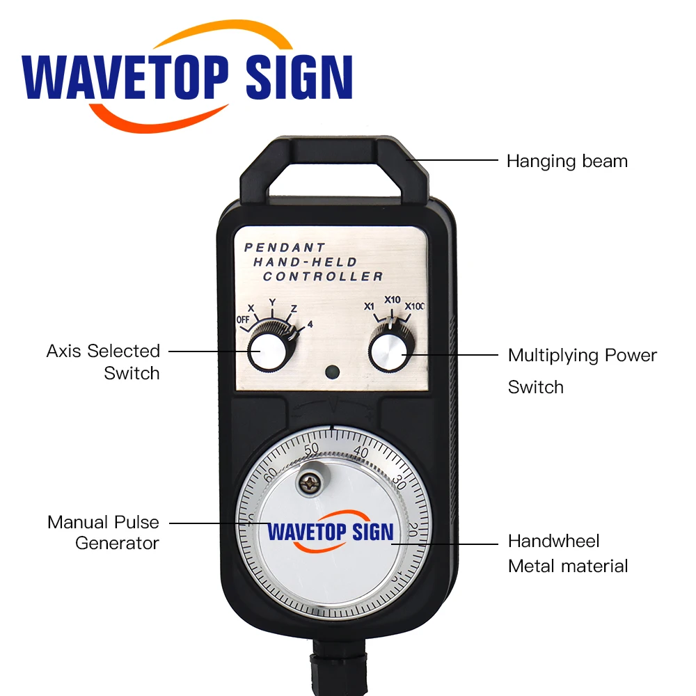 CNC Pulse Generator 4/6Axis MPG Pendant Handwheel 5V 12V 24V for FAGOR GSK Siemens MITSUBISHI FANUC System Pulse Generator cnc handwheel