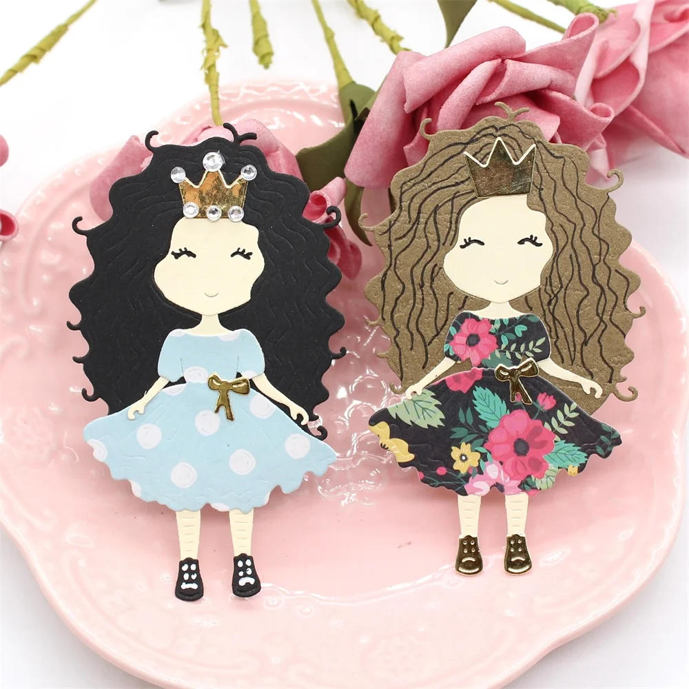 YPP CRAFT Cute Girl Die Metal Cutting Dies трафареты для скрапбукинга/фотоальбома декоративные