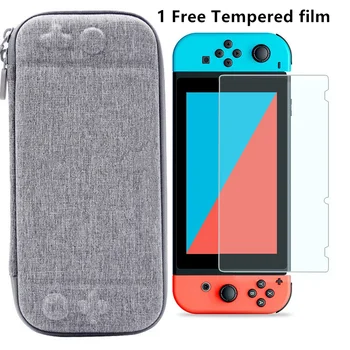 

EVA Hard Bag Storage Travel Carry Pouch Case for Nintend Switch Protective Gray/Black Bags for NS Nintend Switch With Logo