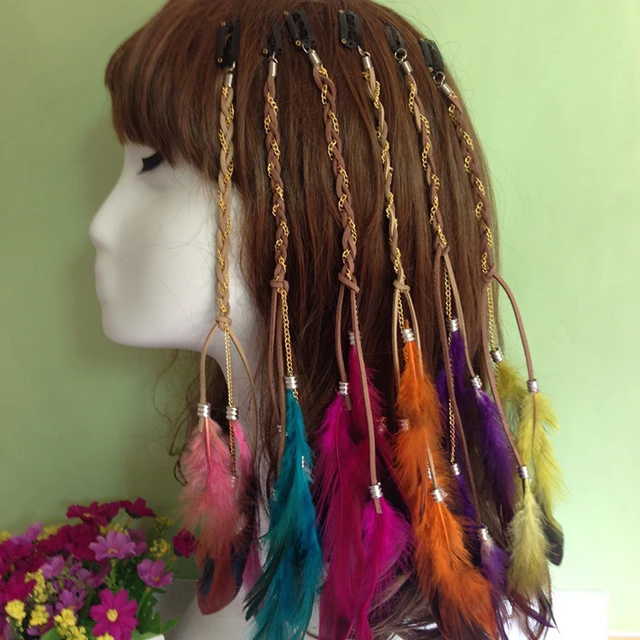 Boho Accessories, Feather Hair Extensions