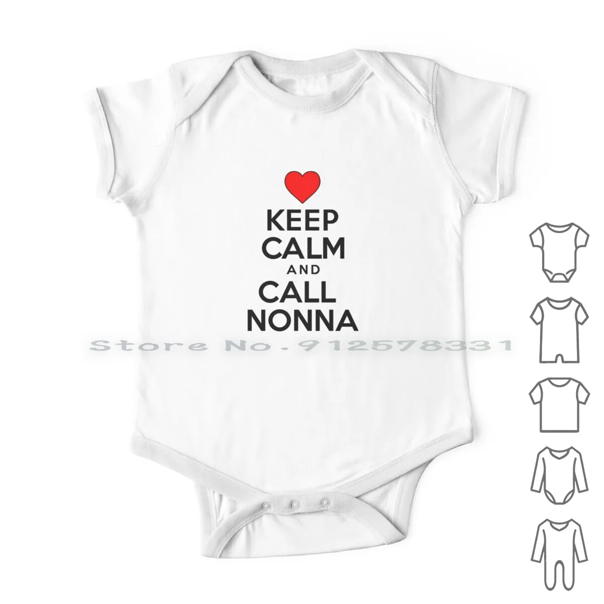 

Комбинезон для новорожденных с надписью «Keep Calm»