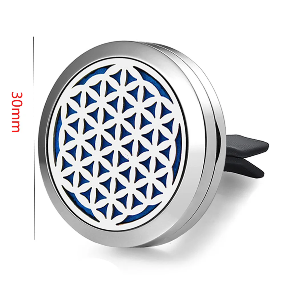 Надежный масляный диффузор, нетоксичный ароматерапия, магнитный освежитель воздуха с застежкой, модный ароматизатор, титановый вентиляционный клип-медальон для автомобиля