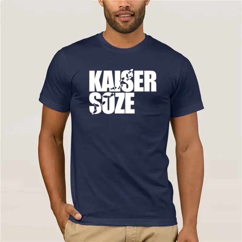 Модная футболка 100 хлопок забавная Wo футболка kaiser soze белая унисекс крутая футболка - Цвет: navy