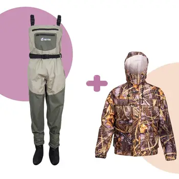 

NeyGu waterproof&breathable fishing wader （send waterproof jacket as a gift）