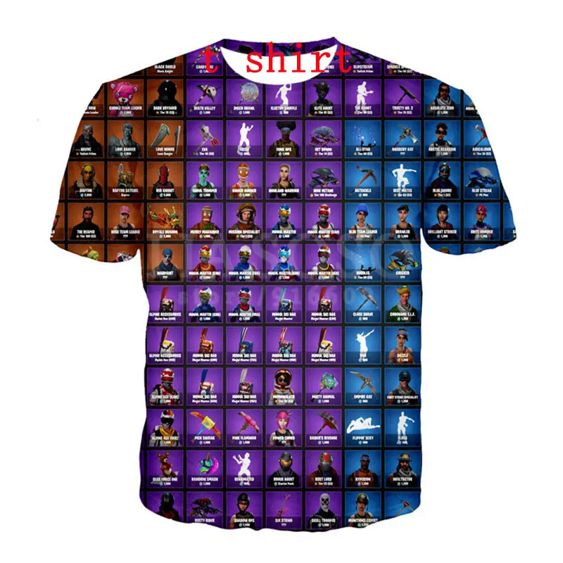 

Game Cartoon Dense Avatar Men's, Women's 3D Battle Royale Print T Shirt/hoodie/sweatshirt Unisex Plus Size Funny Cool Tees Tops