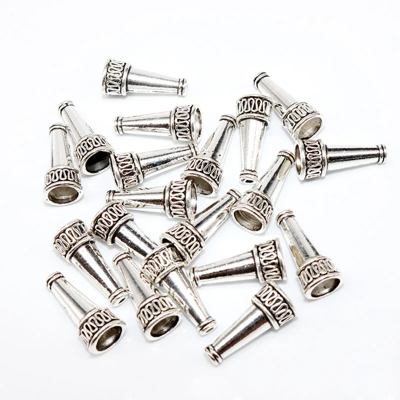 

20pcs/lot Lama Spend Flower Bead Caps End Silver Large Size Beads Cap Needlework Charms Tibetan Silver Beads for Jewelry Making