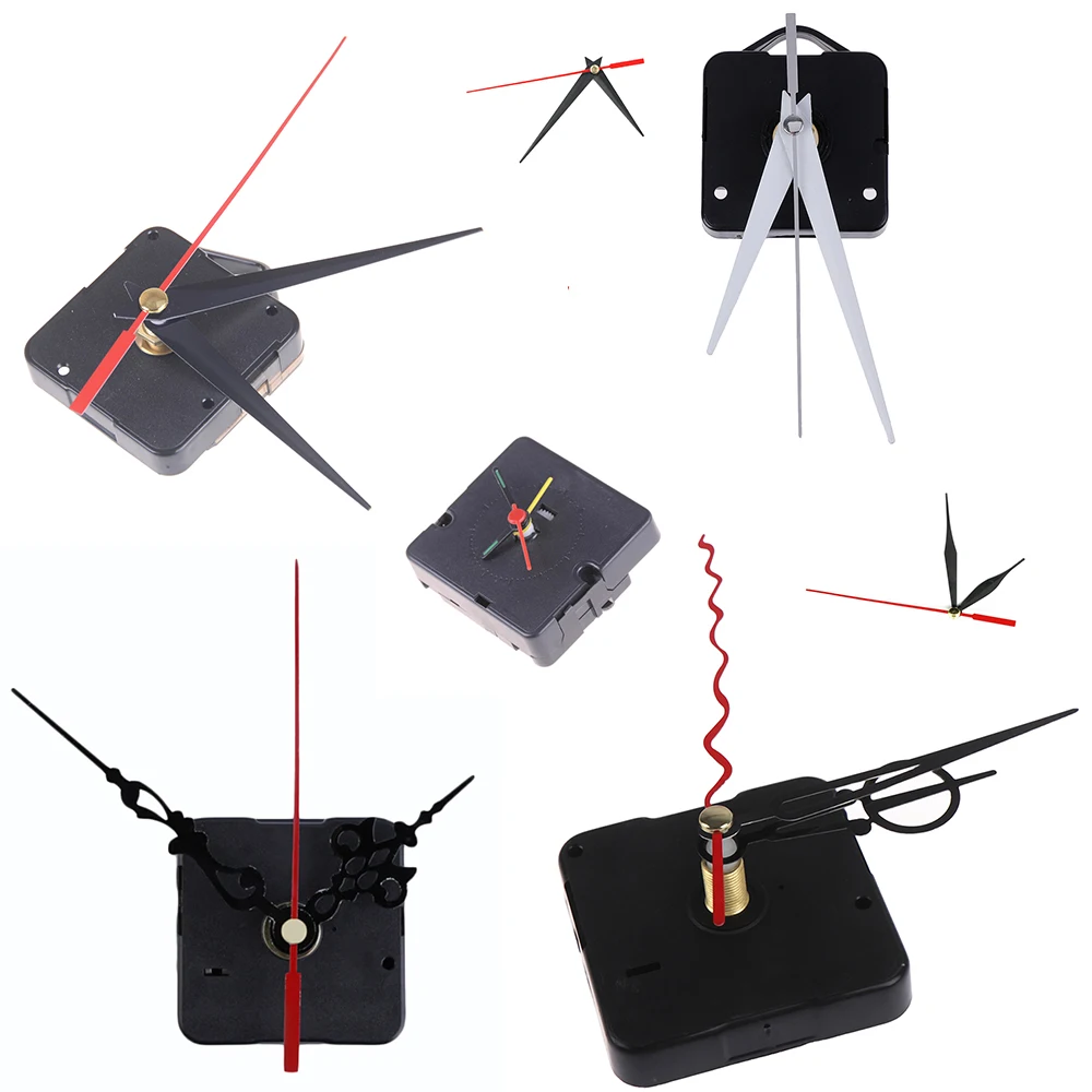 1 Set Silent Large Wall Clock Quartz Clock Movement Mechanism Hands Wall Repair Tool Parts Kit Set DIY