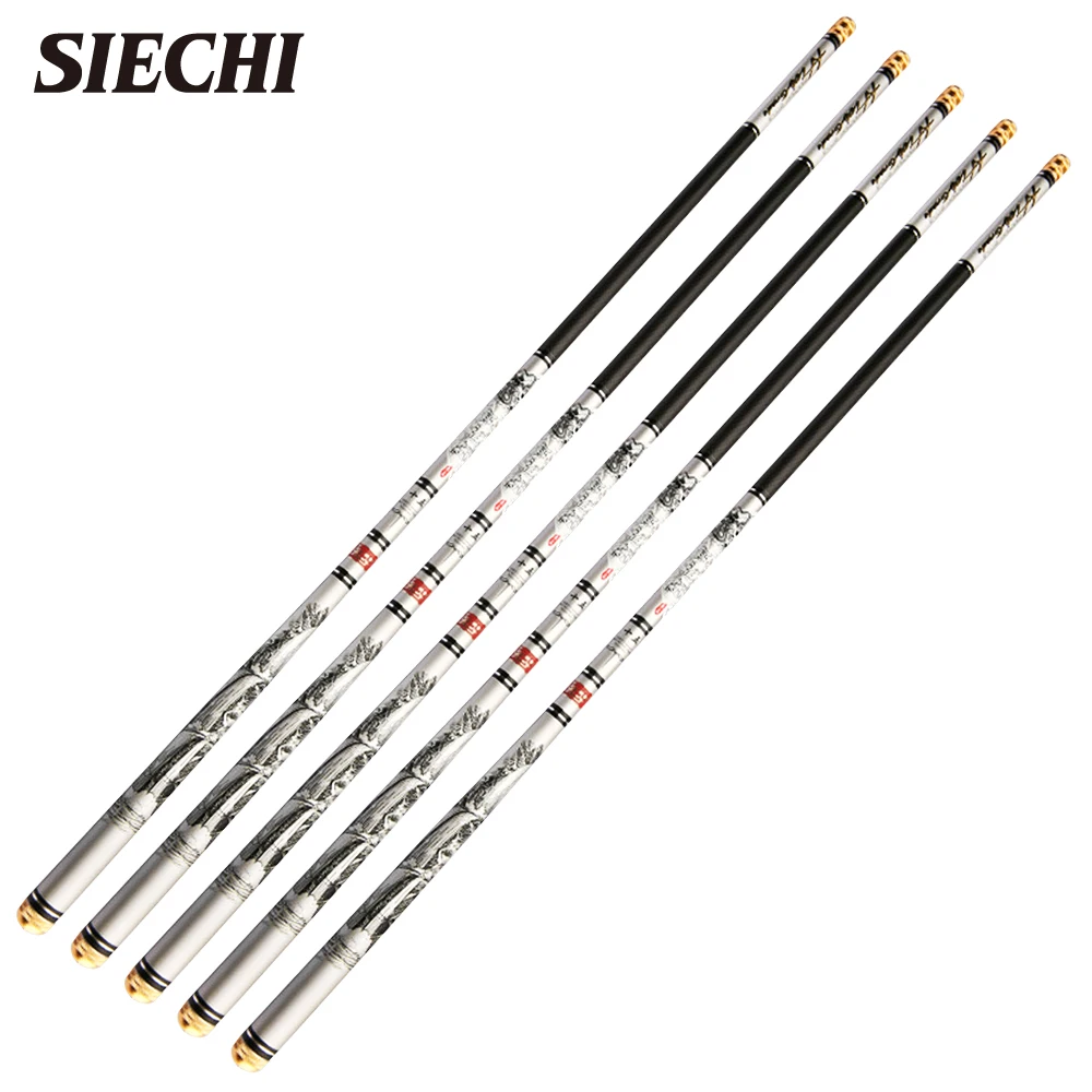 SIECHI Super Hard Light 98 Carbon Fiber Freshwater Stream Rod Telescopic Fishing Pole Fish Tackle 3