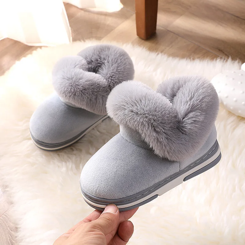 Chaussons fourrés enfant fille