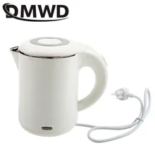 DMWD двойное напряжение путешествия Электрический чайник мини чайник нагреватель чашки портативный Нержавеющая сталь 0.6л горячая вода быстрый нагрев горшок котел