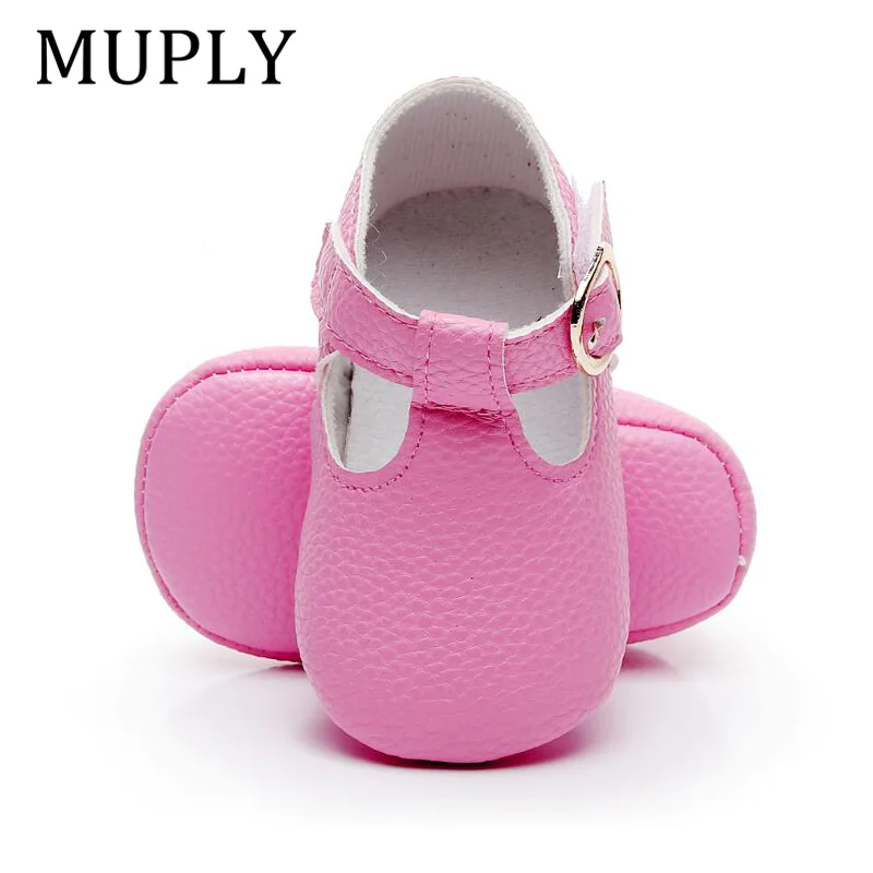 2020 nouveauté nouveau-né bébé chaussures en cuir PU bébé fille chaussures semelle souple premier marcheur princesse chaussures pour 0-18M