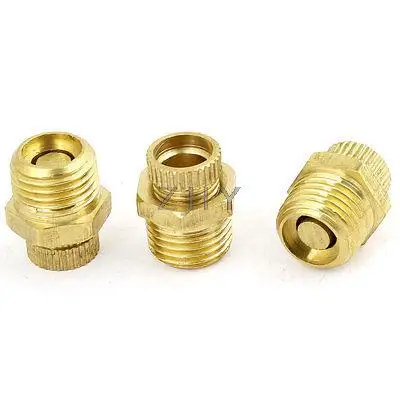 

3 Pcs Air Compressor 1/4" PT Male Thread Metal Down Valve