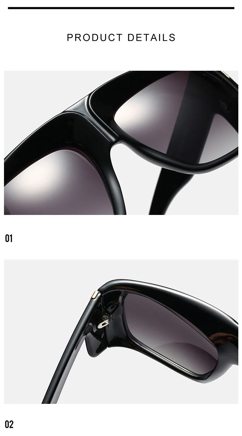 Негабаритные квадратные градиентные женские солнцезащитные очкив ретро стиле с буквенным принтом T Frame Sun Galsses мужские роскошные брендовые черные Большие оттенки INS Мода