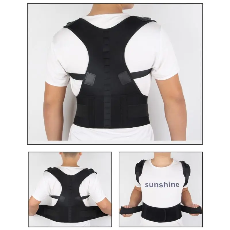 

Posture Corrector Brace Breathable Adjustable Invisible Shoulder Upper Back Support Humpback Correction Belt