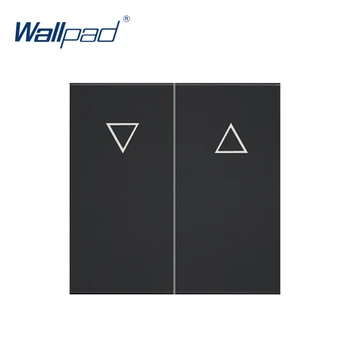 

Wallpad Curtain Switch 2 Gang Reset Switch Momentary Contact Function Key For Wall White And Black Plastic Module Only