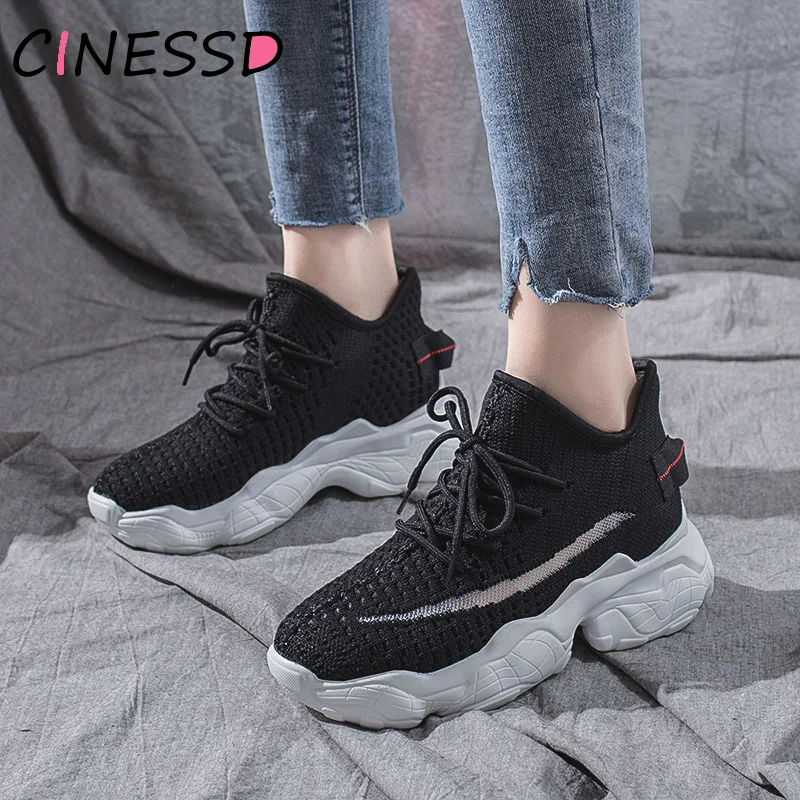 

Women Sneakers 2019 Fashion Whiter Platform Sneakers Ladies Brand Chunky Causal Shoes Woman Mesh Sports Shoes Chaussure Femme