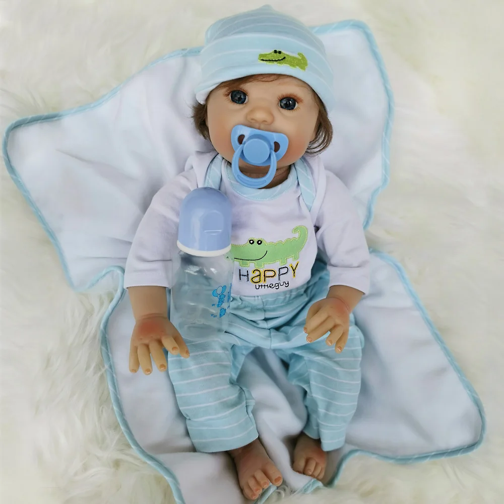 50 см мягкие силиконовые куклы Reborn Baby реалистичный вид Новорожденный ребенок кукла живой малыш милый подарок на день рождения