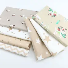 Nordic wind cartoon CAMEL christmas elk deer trees stars chevron cotton fabric for DIY cushion pillows home decor tissus