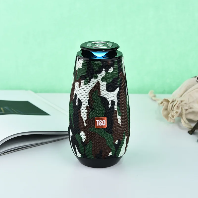 camouflage Новинка, TG, вспышка, светодиодный, освещение, Bluetooth, для улицы, Портативная Беспроводная колонка, бас, громкий динамик, поддержка TF карты, FM радио, AUX - Цвет: camouflage