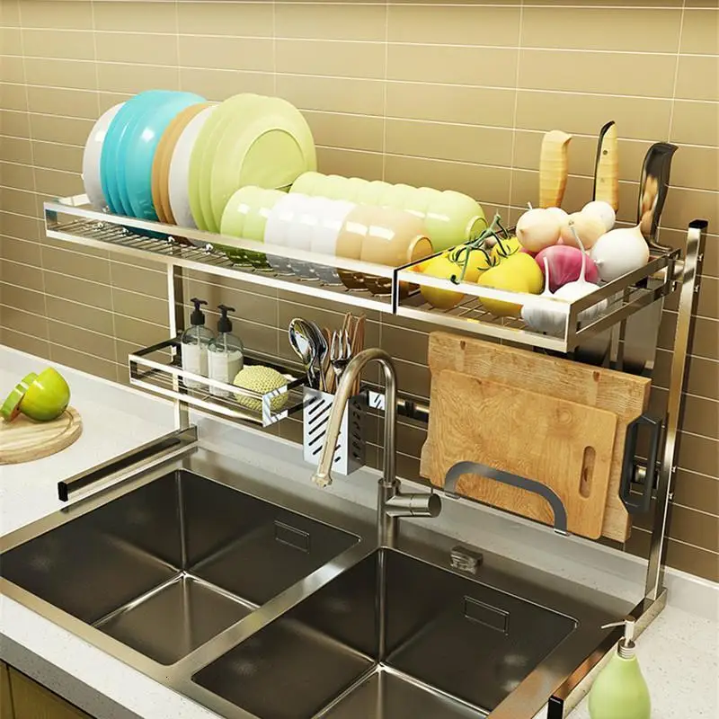 Mutfak organizator, аксессуары для кухни, холодильник, нержавеющая сталь, Cozinha Rack, Cocina Organizador, кухонный Органайзер