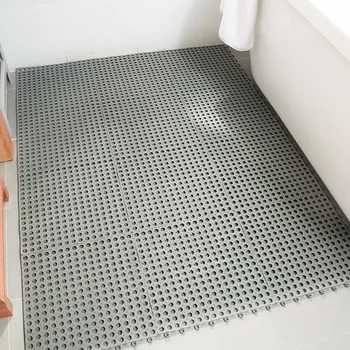 

1Pc 30*30cm Non-slip Candy Color Splicing Floor Mat Doormat Massage Rug In The Bathroom For Swimming Pool In The Hallway Rugs