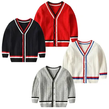 

Pudcoco Winter Warm Baby Sweater Preppy Style Toddler Kids Baby Boy Girl Knitted Sweater Cardigan Coat Long Sleeve Top Outwear