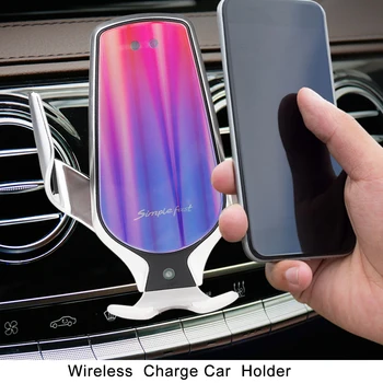 

R9 Wireless Car Infrared induction Fast Charger Fast Charging Phone Holder Mount for iPhone Huawei Samsung Fast Wireless Charger
