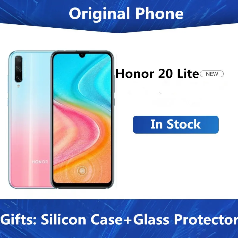 Honor 20 Lite смартфон Kirin 710F Android 9,0 6," 2400X1080 8 ГБ ОЗУ 128 Гб ПЗУ МП отпечаток пальца Android телефон