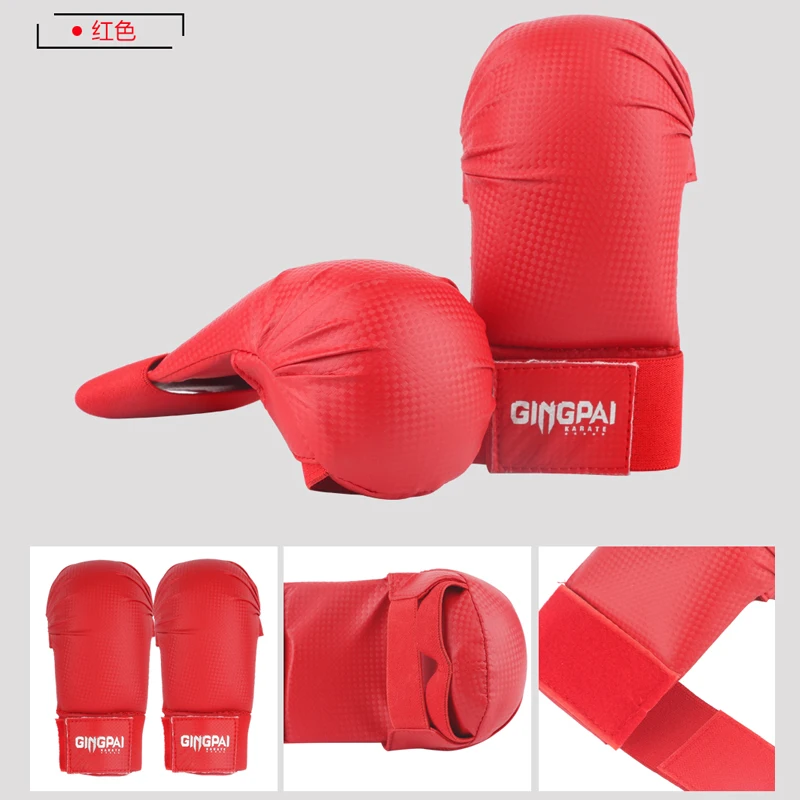2020 New Male Female PU Karate glove MMA kickBoxing Gloves Fighting Sandbag Training Punching mitts TKD hands Protector Red Blue |
