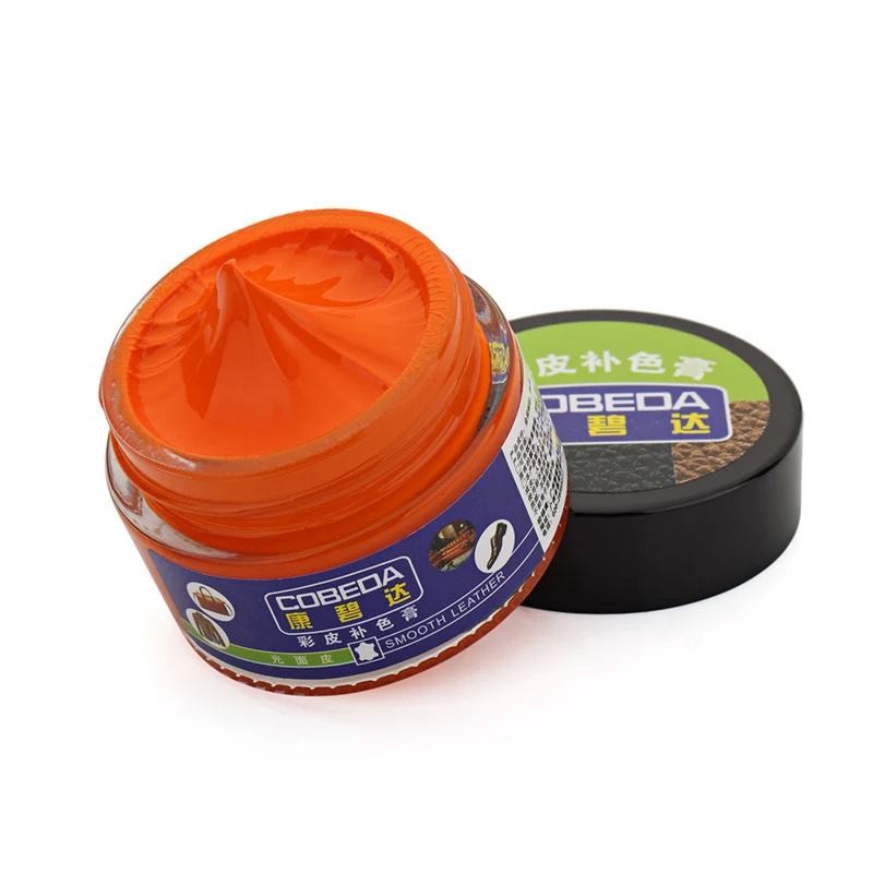 Orange Leather Vinyl Repair Cream Auto Car Seat Sofa Holes Scratch Cracks Rips Leather Repair Tool UD88 - Color: Orange