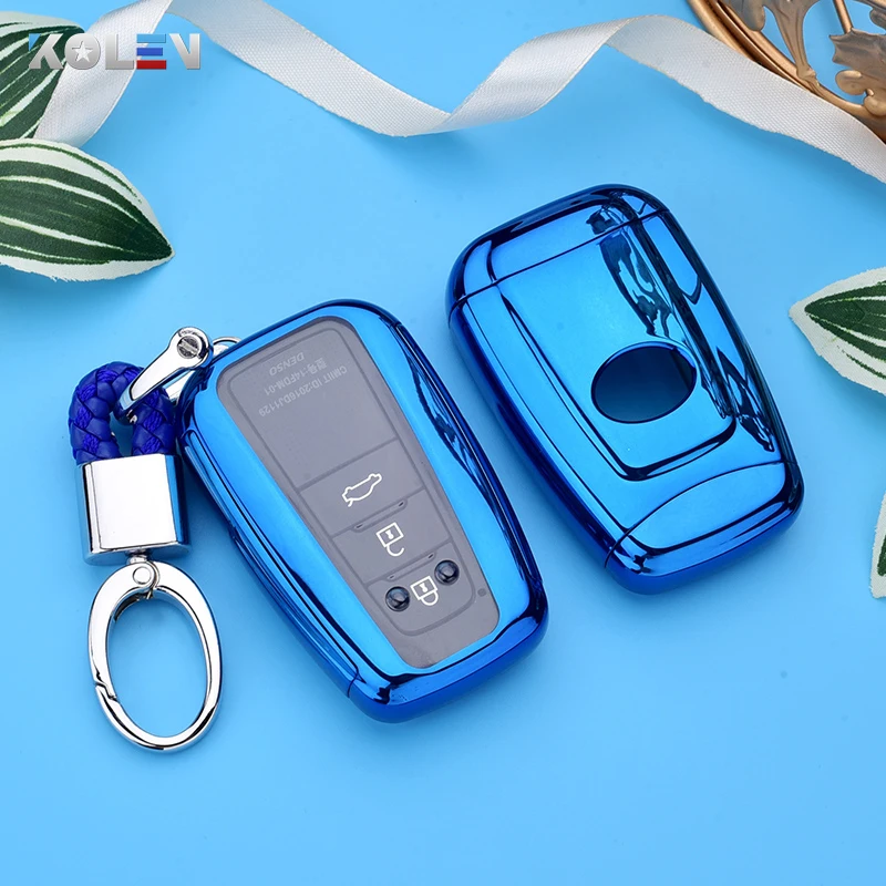 

High Quality TPU+PC Car Remote Key Case Cover For Toyota Camry Corolla Avalon RAV4 CHR Land Cruiser 200 Prado Prius 2 3 4 Button