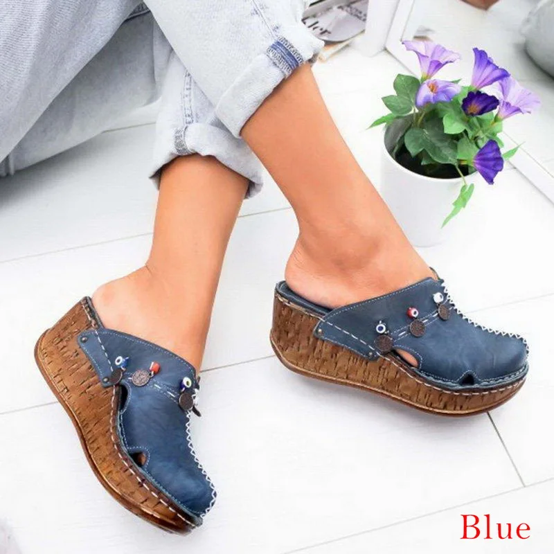 Blue Тапочки унисекс с цветочным принтом из конопли; коллекция года; мужские и женские тапочки; домашние тапочки с цветочным принтом; мужские и женские хлопковые Вьетнамки; домашние тапочки - Цвет: Blue