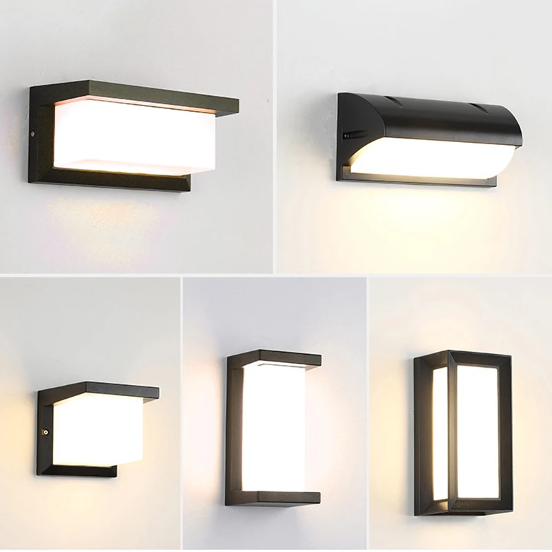 Scandinavian Modern Bedside Led Lamp Wall Indoor Industrial Decor Wandlamp Design Outdoor Waterproof Lights Black | Лампы и освещение