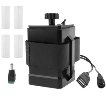 

Waterproof DIY 4x 18650 26650 Battery Case Box Cover with 16.8V DC and 5V USB Power Supply for Bike LED Light Cellphone